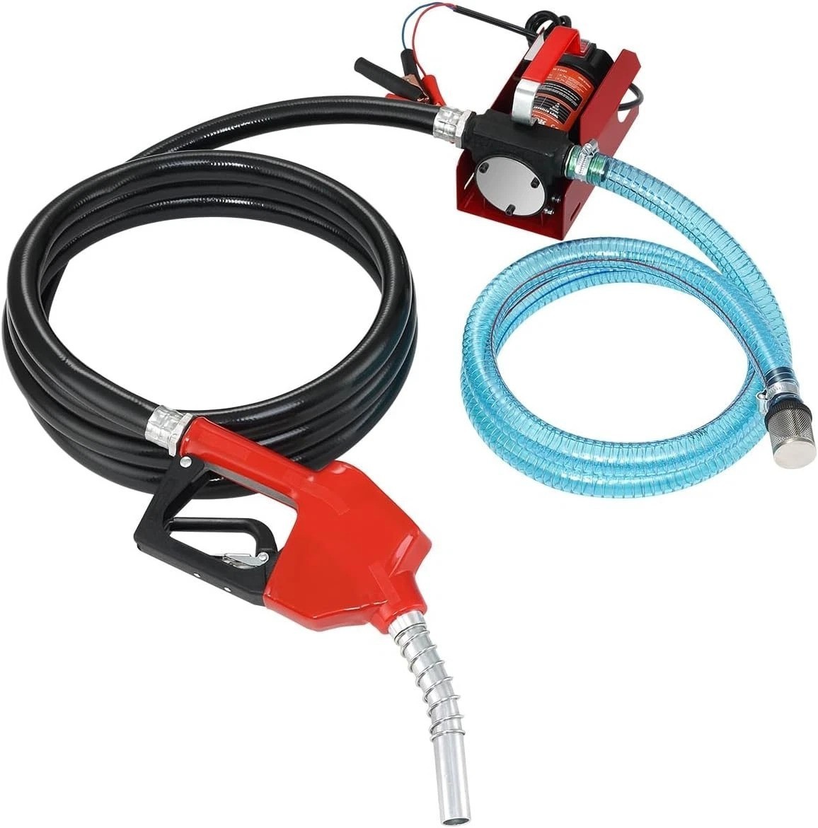 12V DC Fuel Transfer Pump – 10 GPM, Auto Shut-off, Portable, Tractor Use