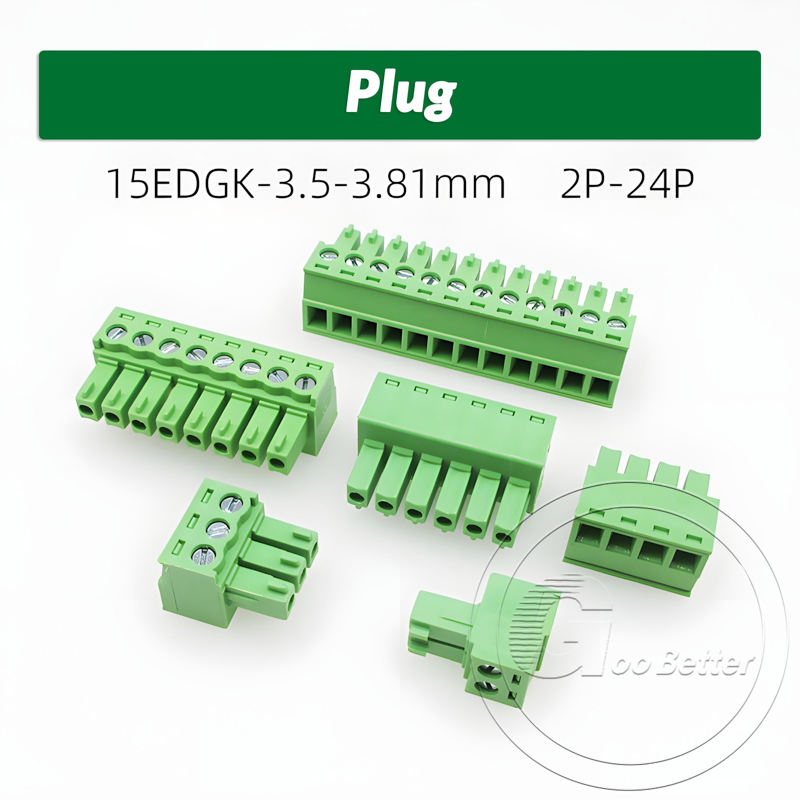 3.5mm Pitch PCB Terminal Block Plug-in Screw Connector 2Pin – 24Pin Plug / Pin