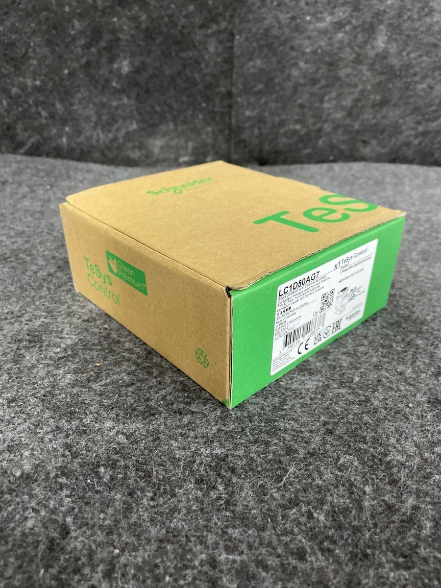 SCHNEIDER ELECTRIC LC1D50AG7 Contactor, TeSys Deca, 3P, 50A, 120V AC