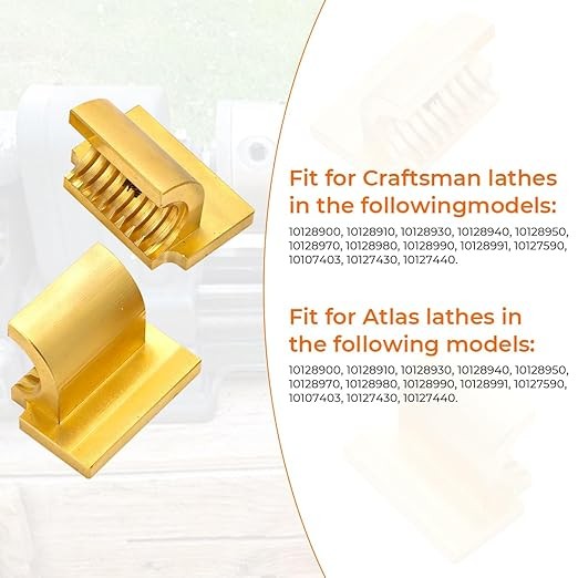 For Atlas / Craftsman 10F-12 10″ & 12″ Lathe Half Nuts / Split Nut Brass Set US