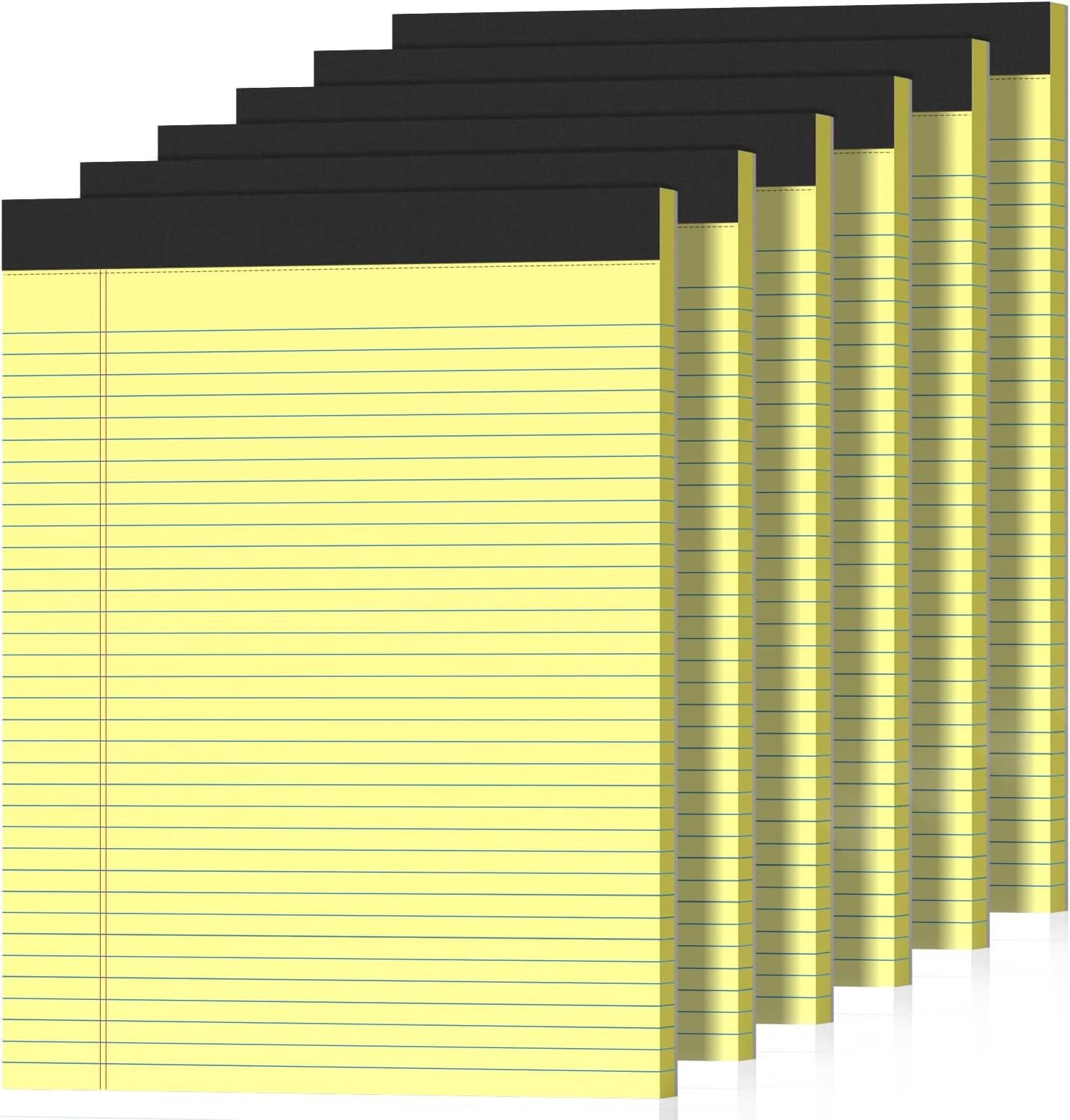 6 Pack Legal Pads 8.5″ x 11″ College Ruled Yellow Note Pads 8.5 x 11 Inch Mic…