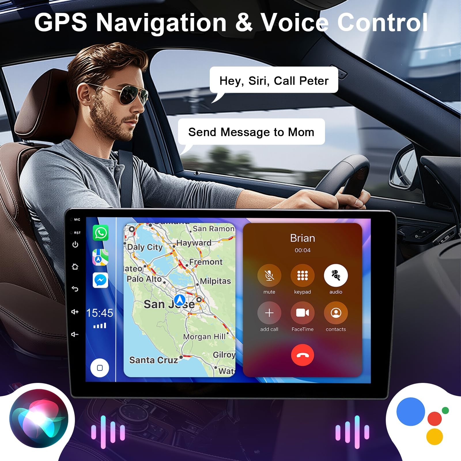4+64GB Android 14 9Inch Car Stereo for Legacy 2009-2014 Carplay Android Auto