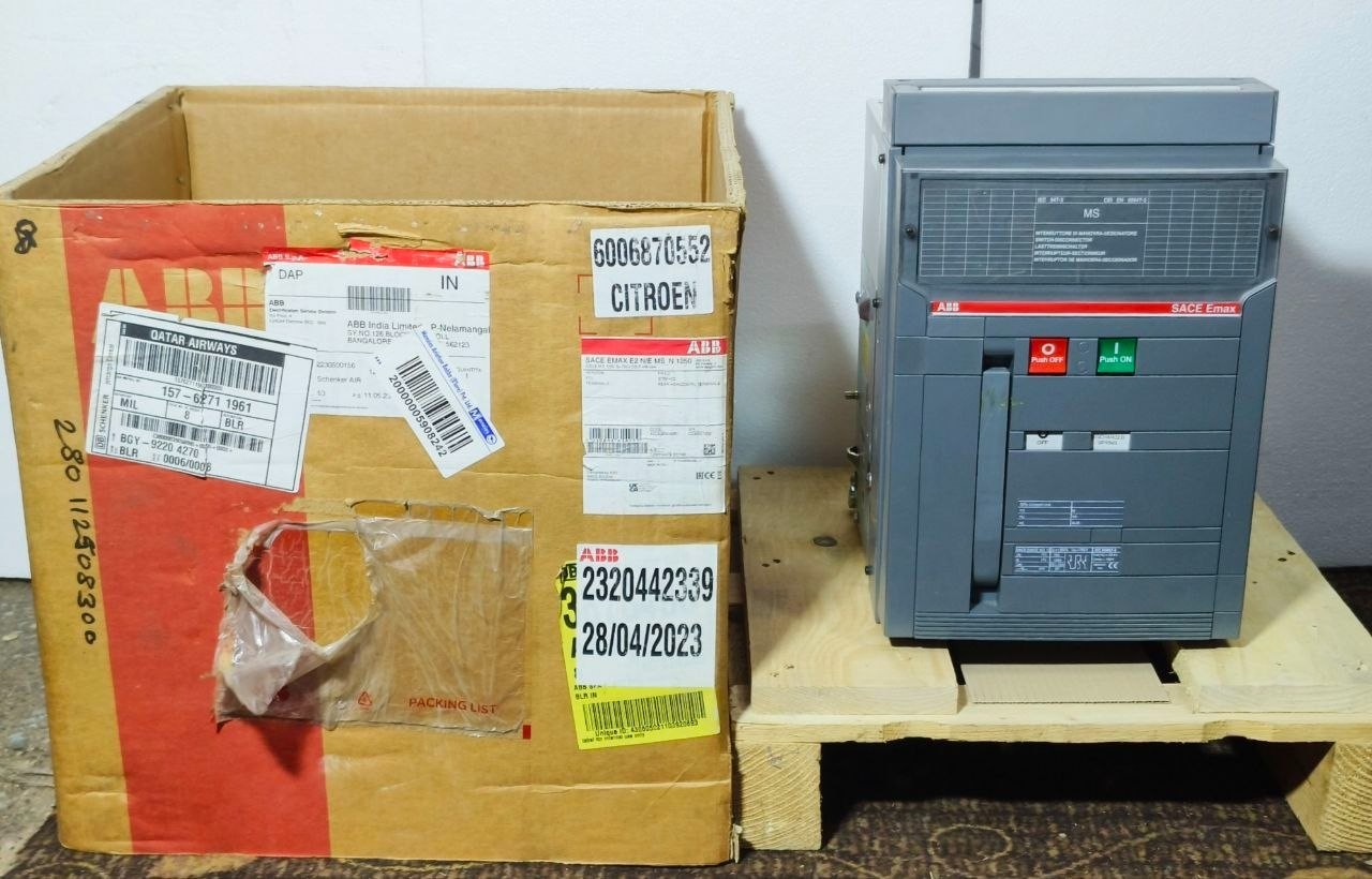 NEW🆕 ABB SACE EMAX E2N/E MS 1250A DC 3P DISCONNECT SWITCH CIRCUIT BREAKER