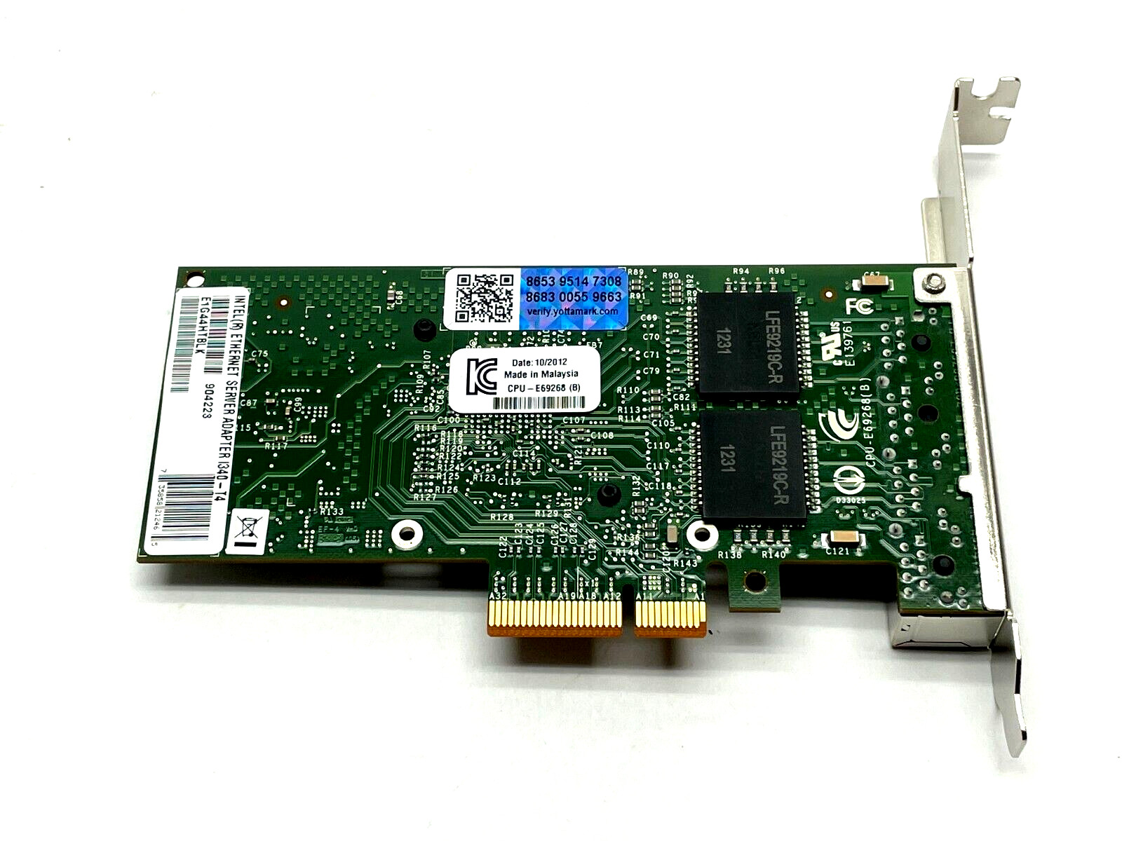 Intel E1G44HTBLK Gigabit Ethernet Server Adapter 4-Port I340-T4
