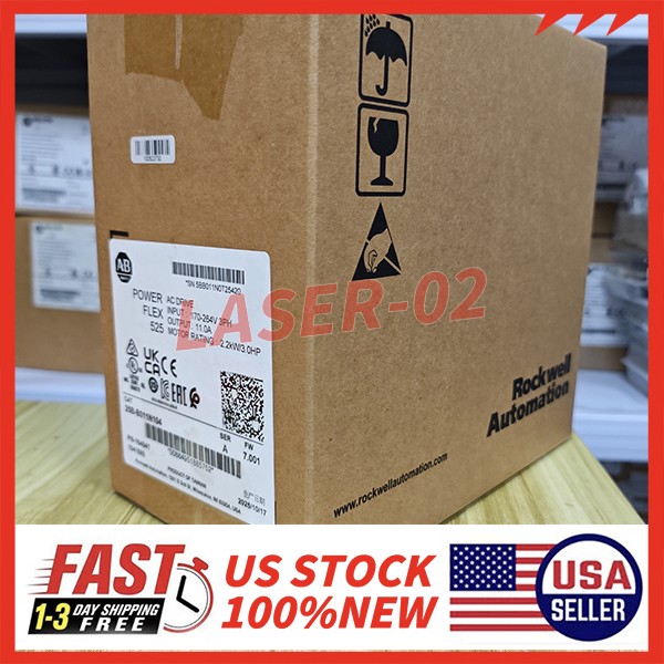 New Sealed Allen-Bradley 25B-B011N104 Ser A PowerFlex 525 AC Drive 3HP 2023
