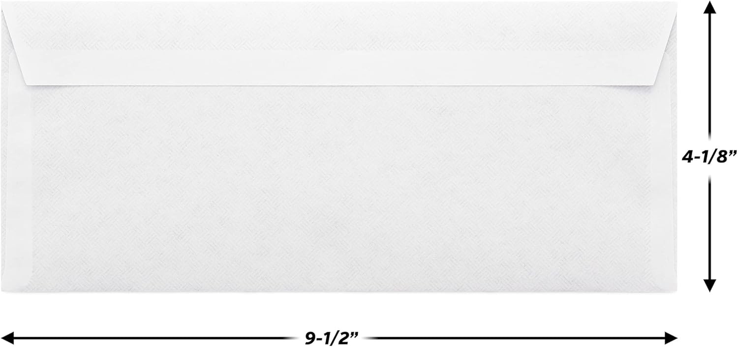 Mead #10 Security Envelopes 4.125×9.5 Peel Seal 200 Count