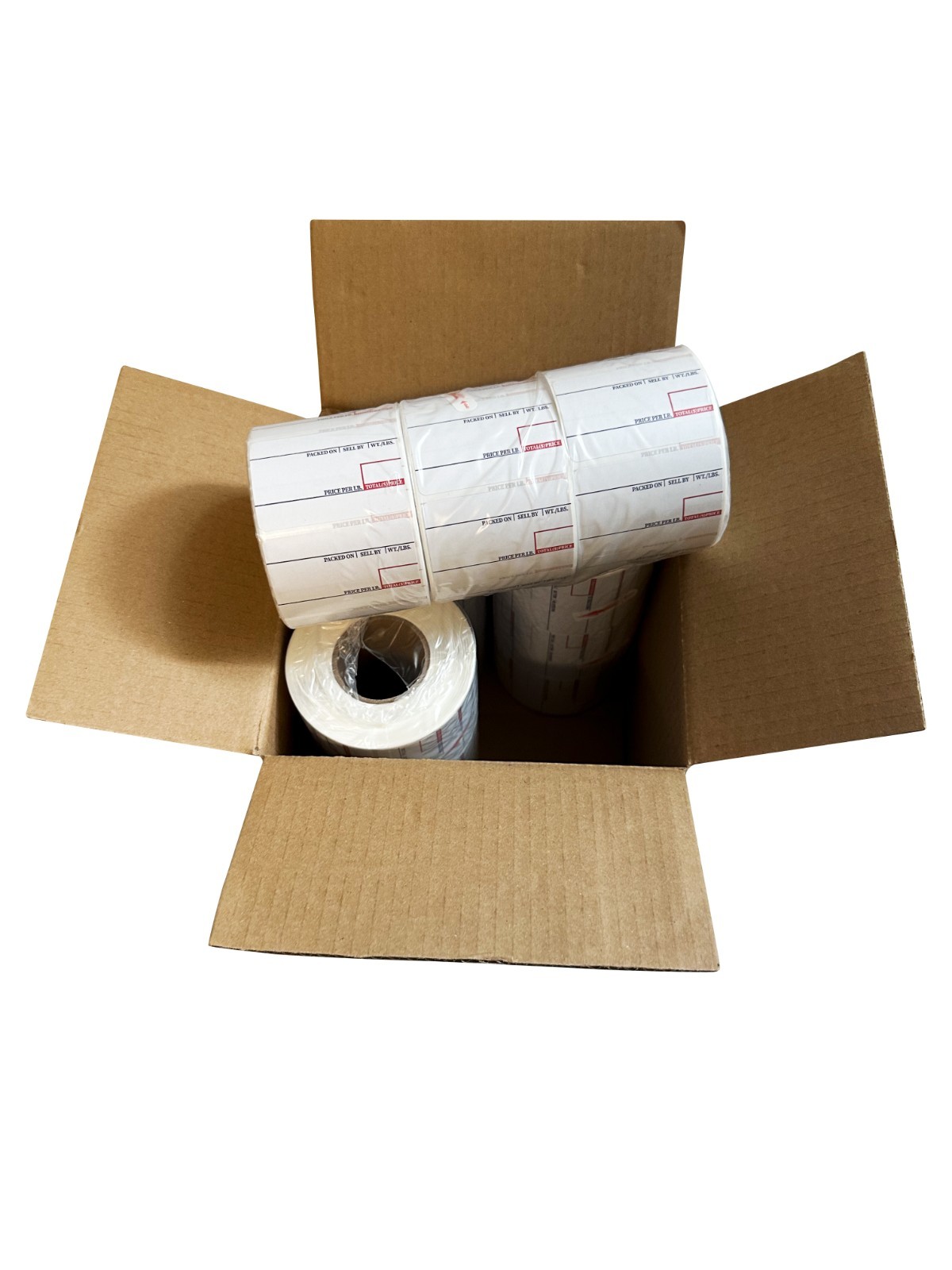 CAS LST-8010 Printing Scale Label, 58 x 40 mm, UPC 24 Rolls Per Case Box