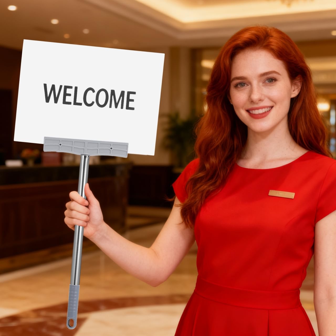 2PCS Protest Sign Holder Stick 17×7.7 Inches Handheld Sign Holder Parades Slo…