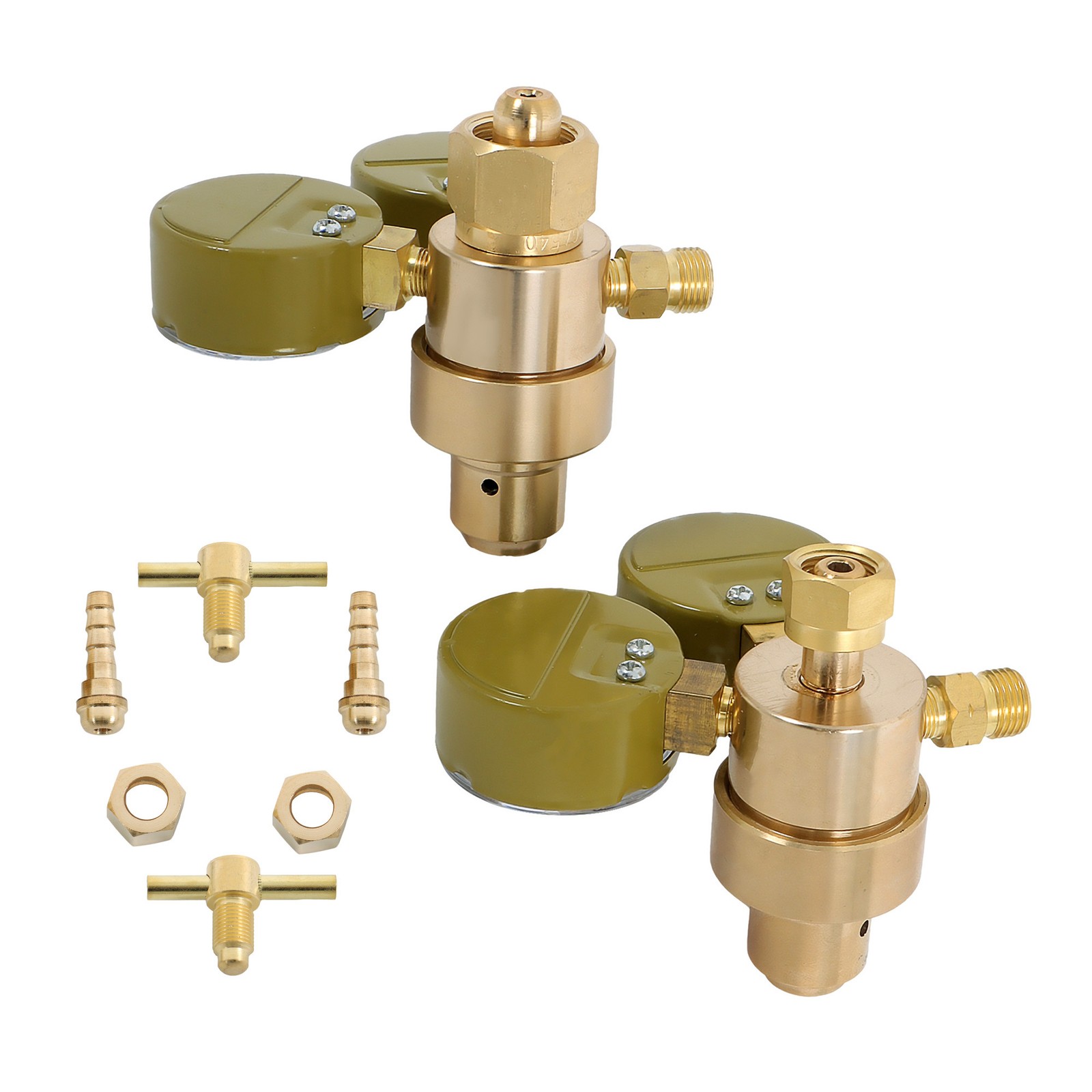 Oxygen Acetylene Gas Regulator Welding Cutting Torch Dual Gauge CGA540 & CGA200