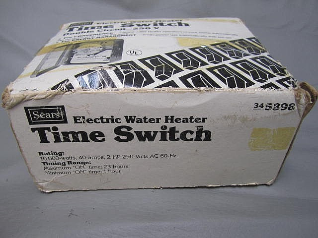 Sears Electric Water Heater Heavy Duty Time Switch Electrical Timer Model: 5898