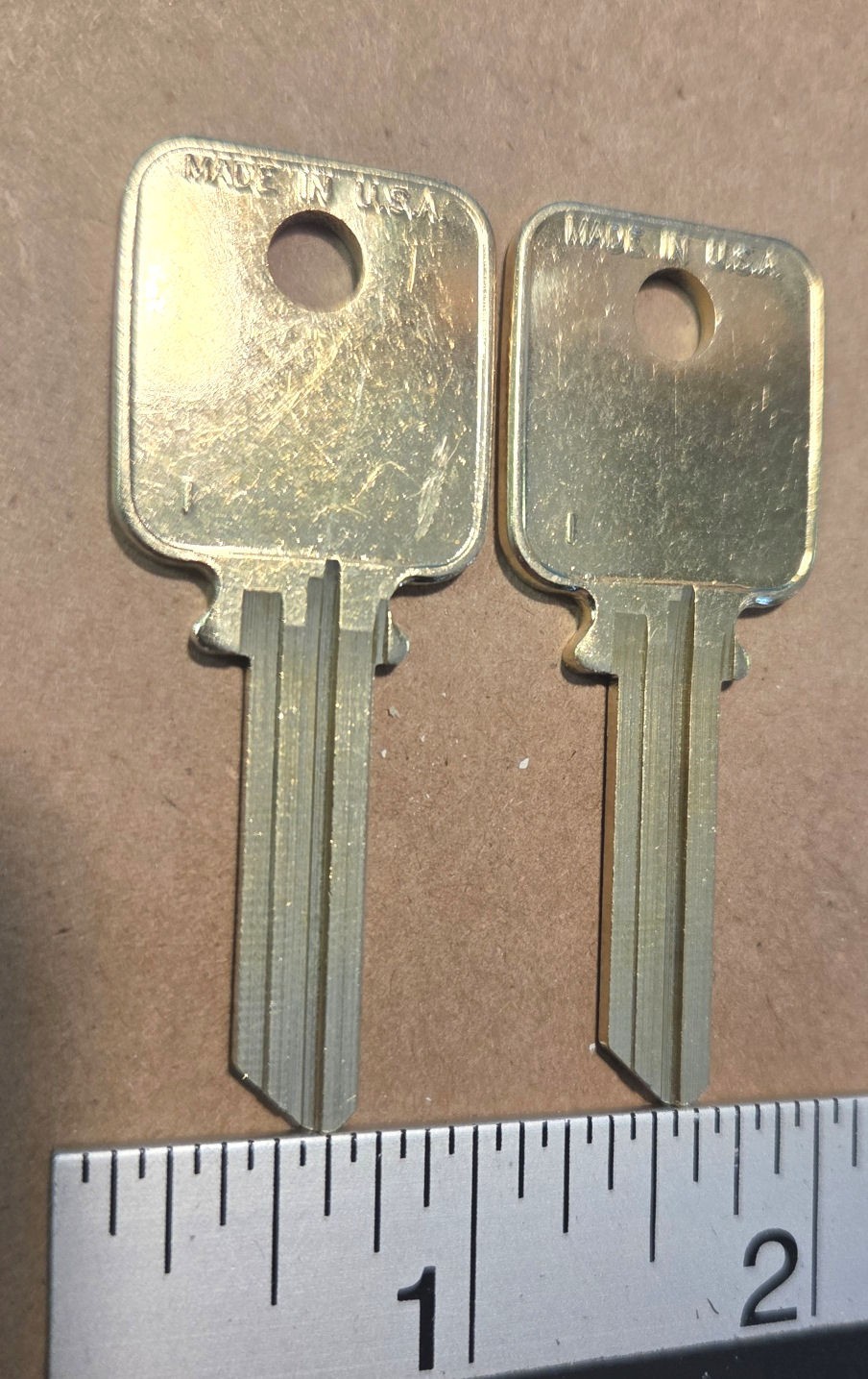 Medeco Patriot generic uncut blank key blanks – qty. 2 for 1 price – New