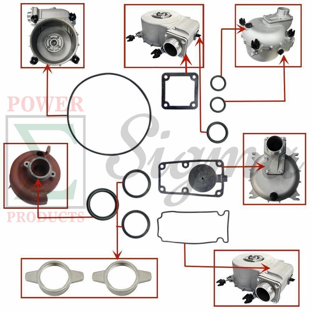 Gasket Mechanical Seal Kit For NorthStar 3″IN Trash Pump 21000GPH 240cc 106130