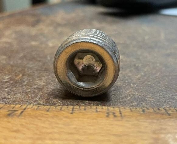 Unbrako - ½” Dryseal Stainless Steel Pressure Plug – P/N: 5010832 (NOS)