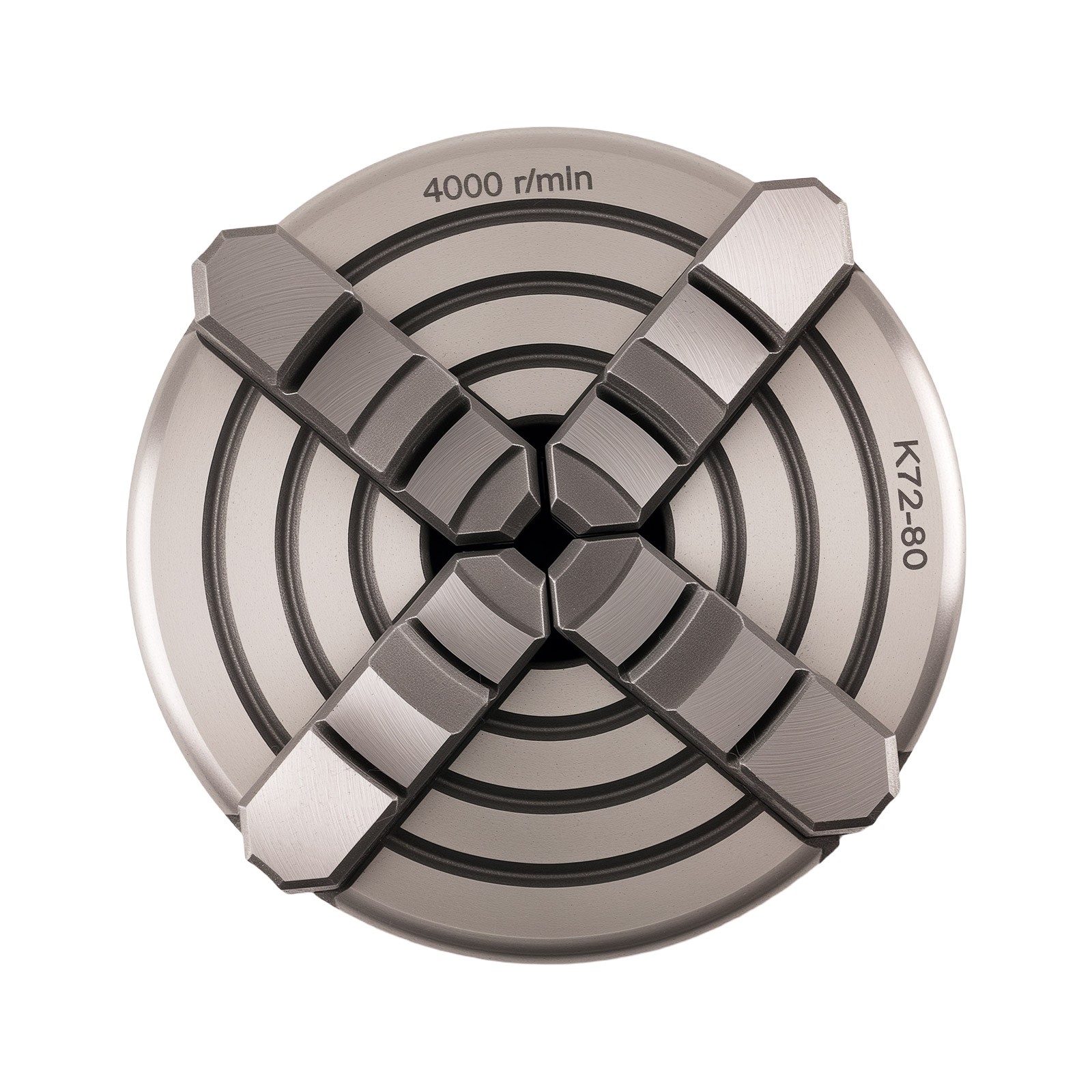 K72-80 Chuck 4 Jaw Self Centering for Lathe 80mm Metal HT300 K7280