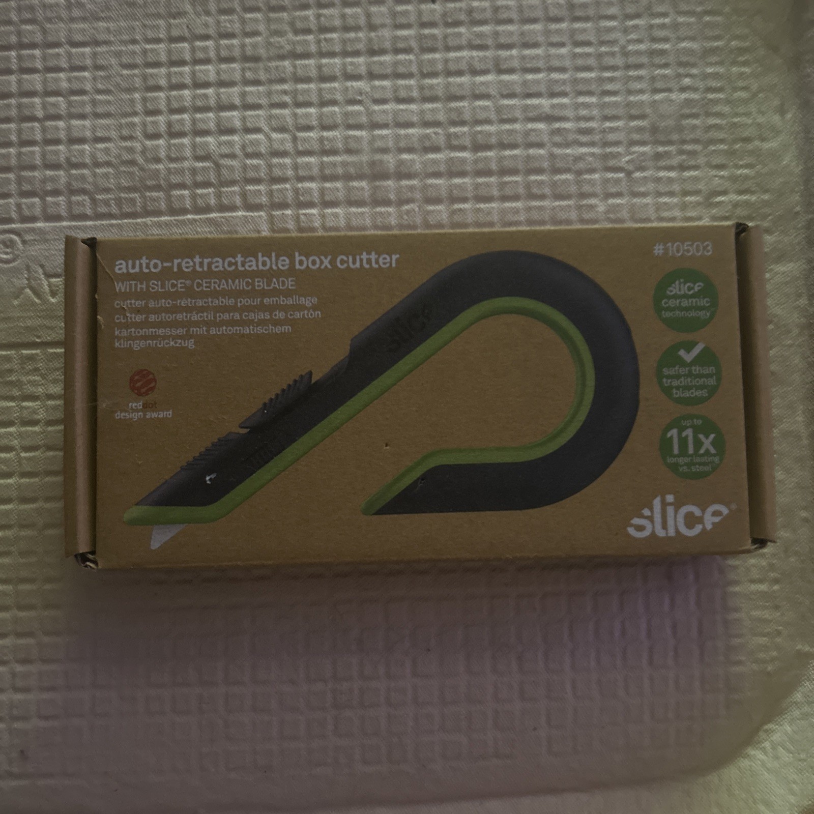 NEW Slice 10503 Auto Retractable Box Cutter with Ceramic Blade