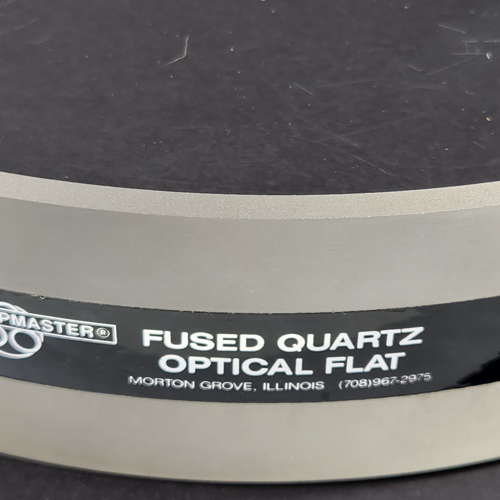 Lapmaster Fused Quartz Optical Flat: 10″ Dual Sided Surface SN43