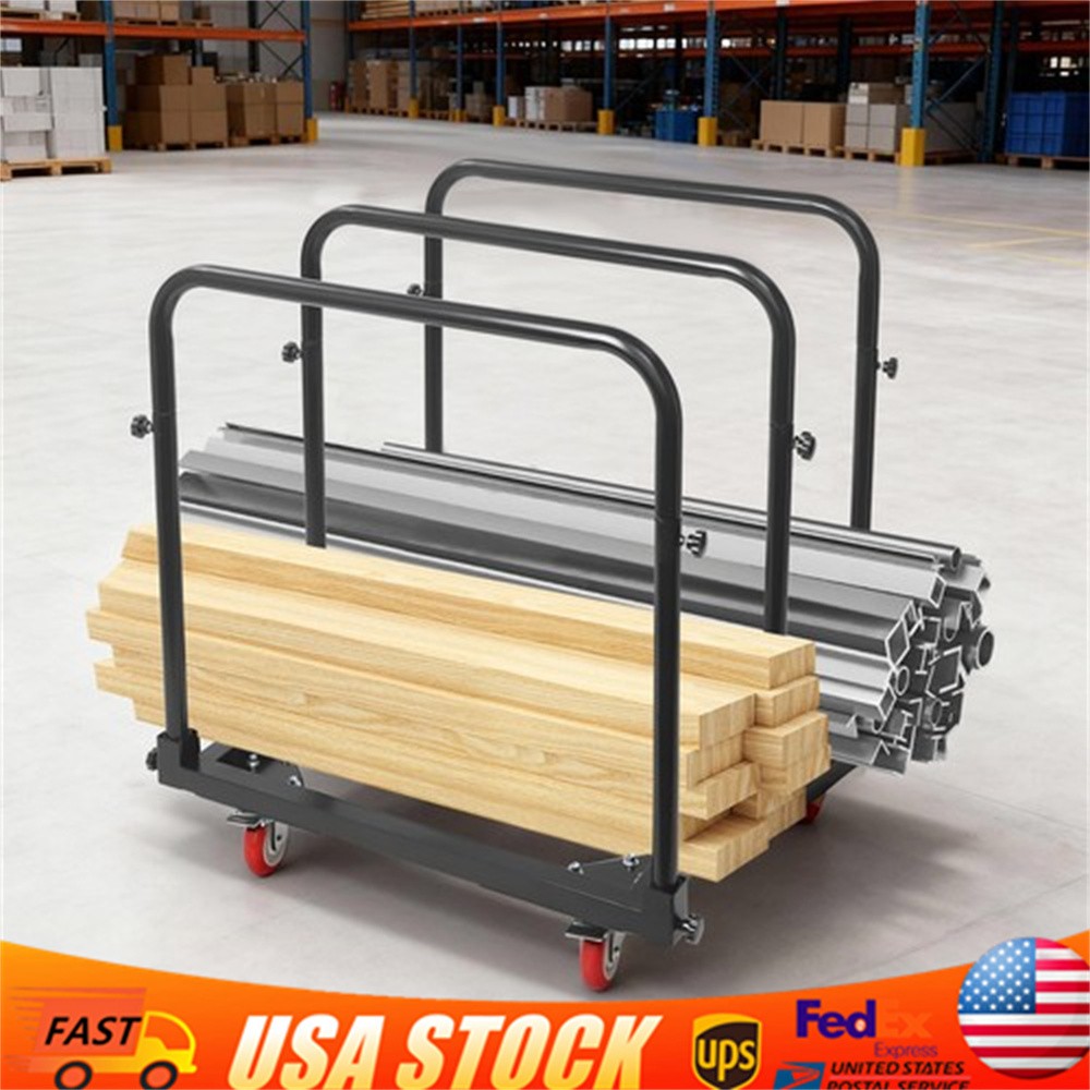635kg/1400lbs Panel Cart Heavy Duty Panel Cart Q235 Steel Panel Truck 31*28*35in