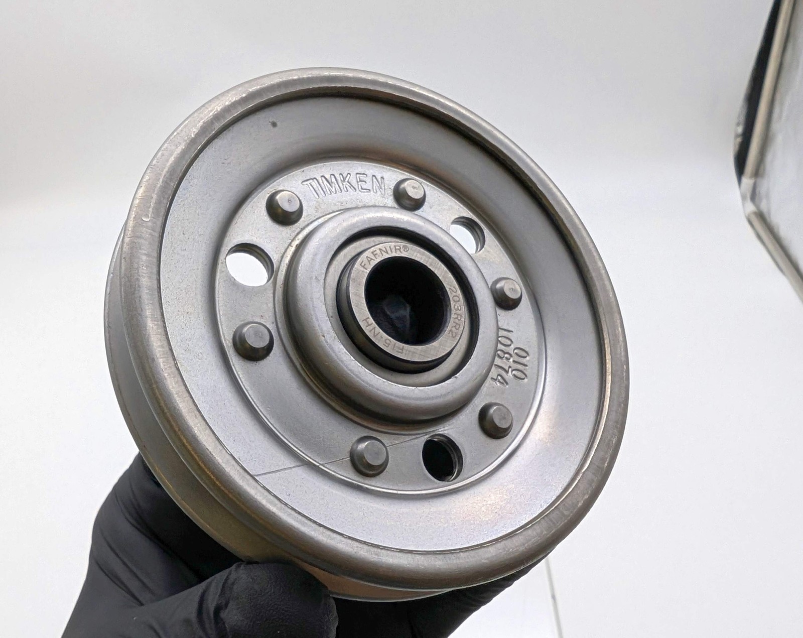 Timken Fafnir 010-10874 Idler Pulley 0.635″ Bore 4″ OD 7/8″ Face Width A Section