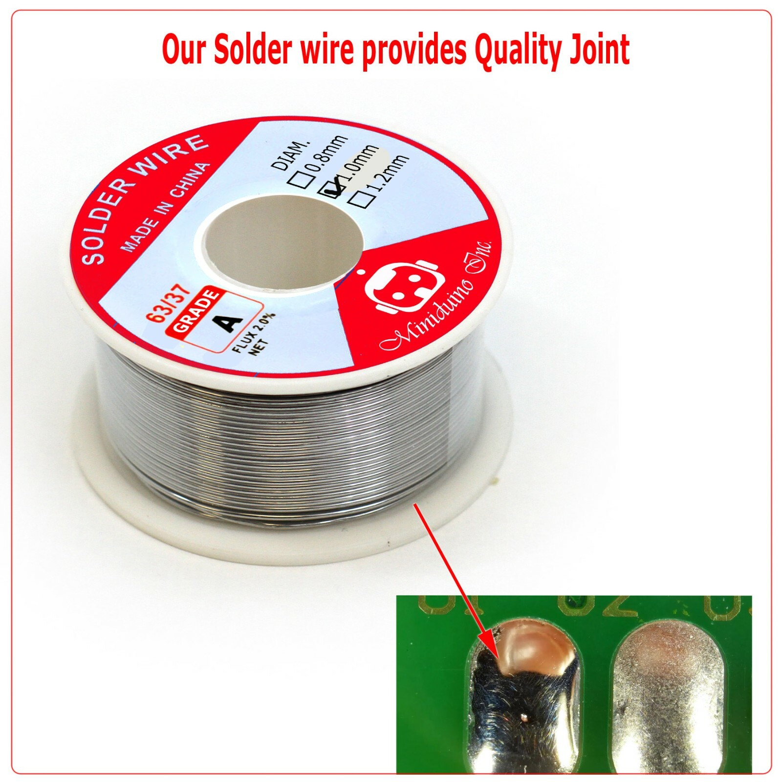 63/37 Tin Line Soldering 1.0mm Rosin Core Solder Flux Welding Wire Reel Hot