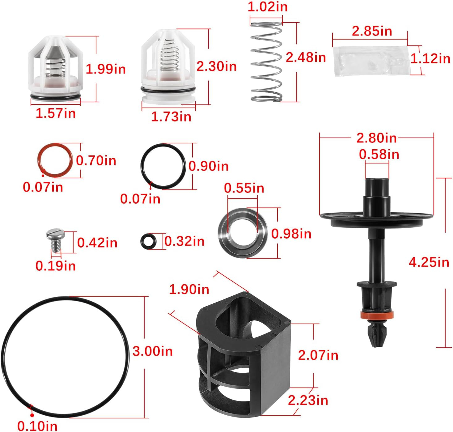 Replace for Watts 009M2 1″ Total Repair Kit – for 1″ 009M2 & 009 LF009 Reduced P