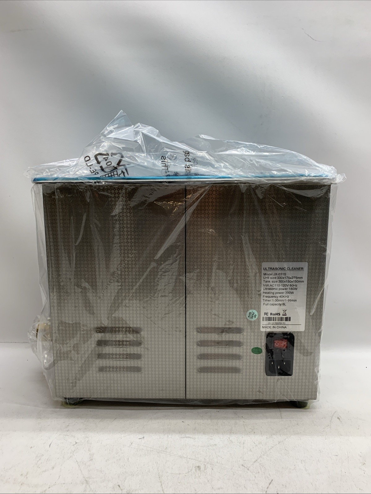 Creworks JX-031S Ultrasonic Cleaner 6L for Parts Bike Chain Metal Engine Parts
