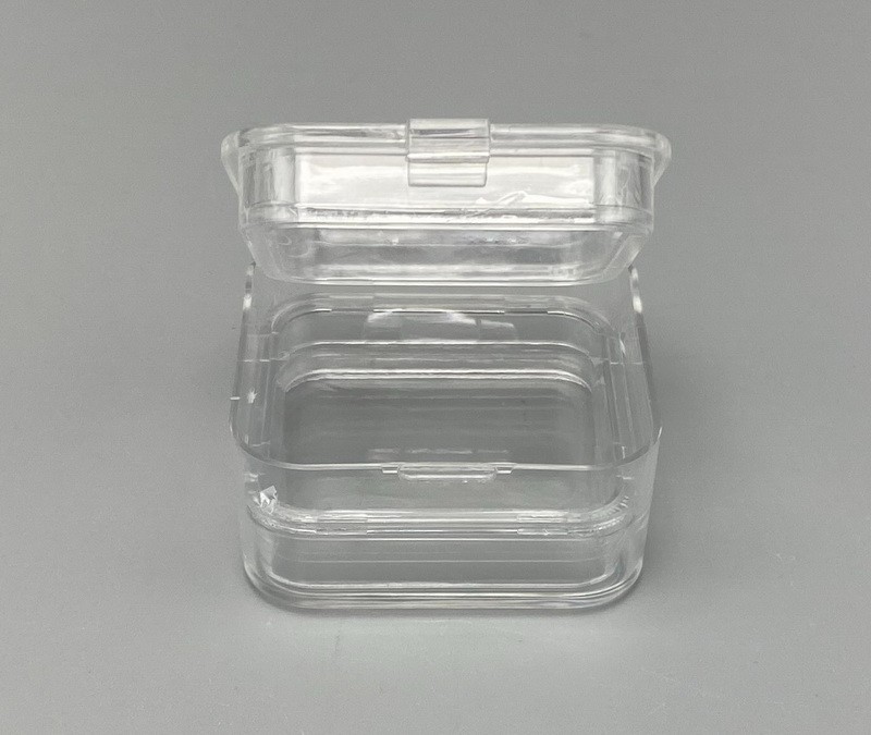 Dental Denture Hinged Display Box Film Membrane Storage Case False Teeth Case
