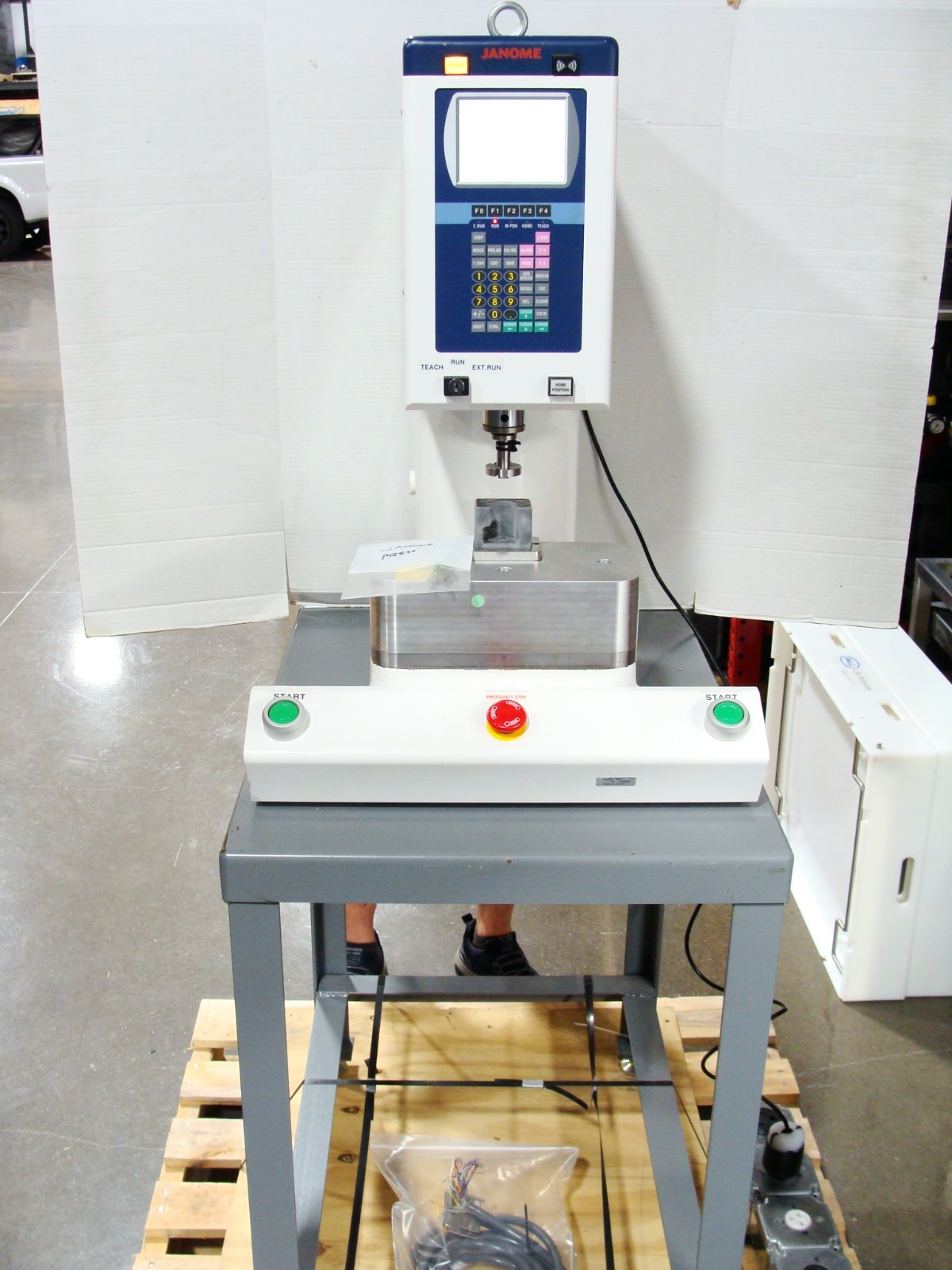 Janome JP-054 Stand-Alone Electro Servo Press .5kN W/ Stand & Digital Control
