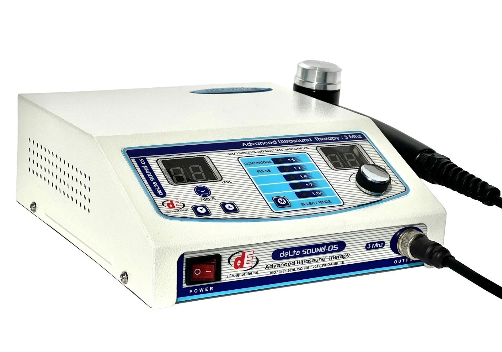 Portable And Branded Ultrasound Therapy Machine 3 MHz Delta S- 05