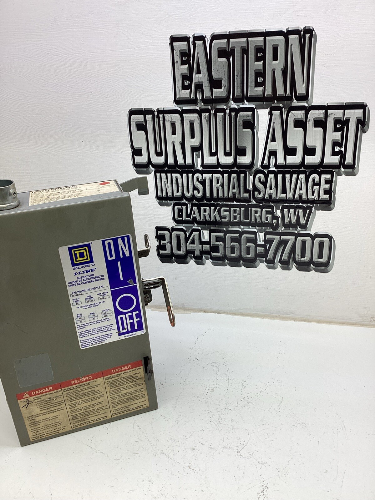 Square D I-Line Busway Unit *PQ3603G* 60 Amp 600volts