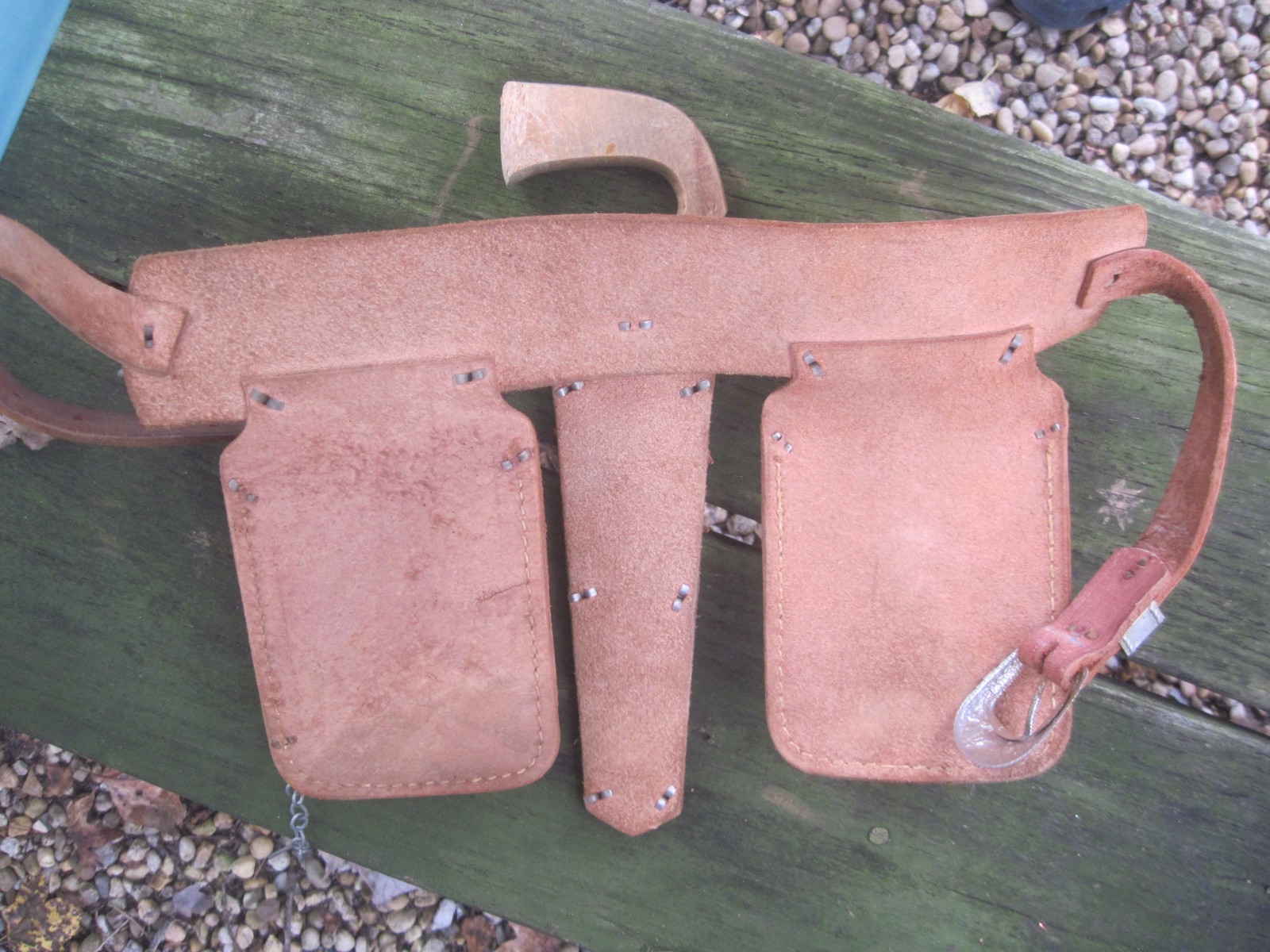 Vtg. Child’s Leather Industrial Safety Belt Co. Pittsburgh, PA. 24″to29″