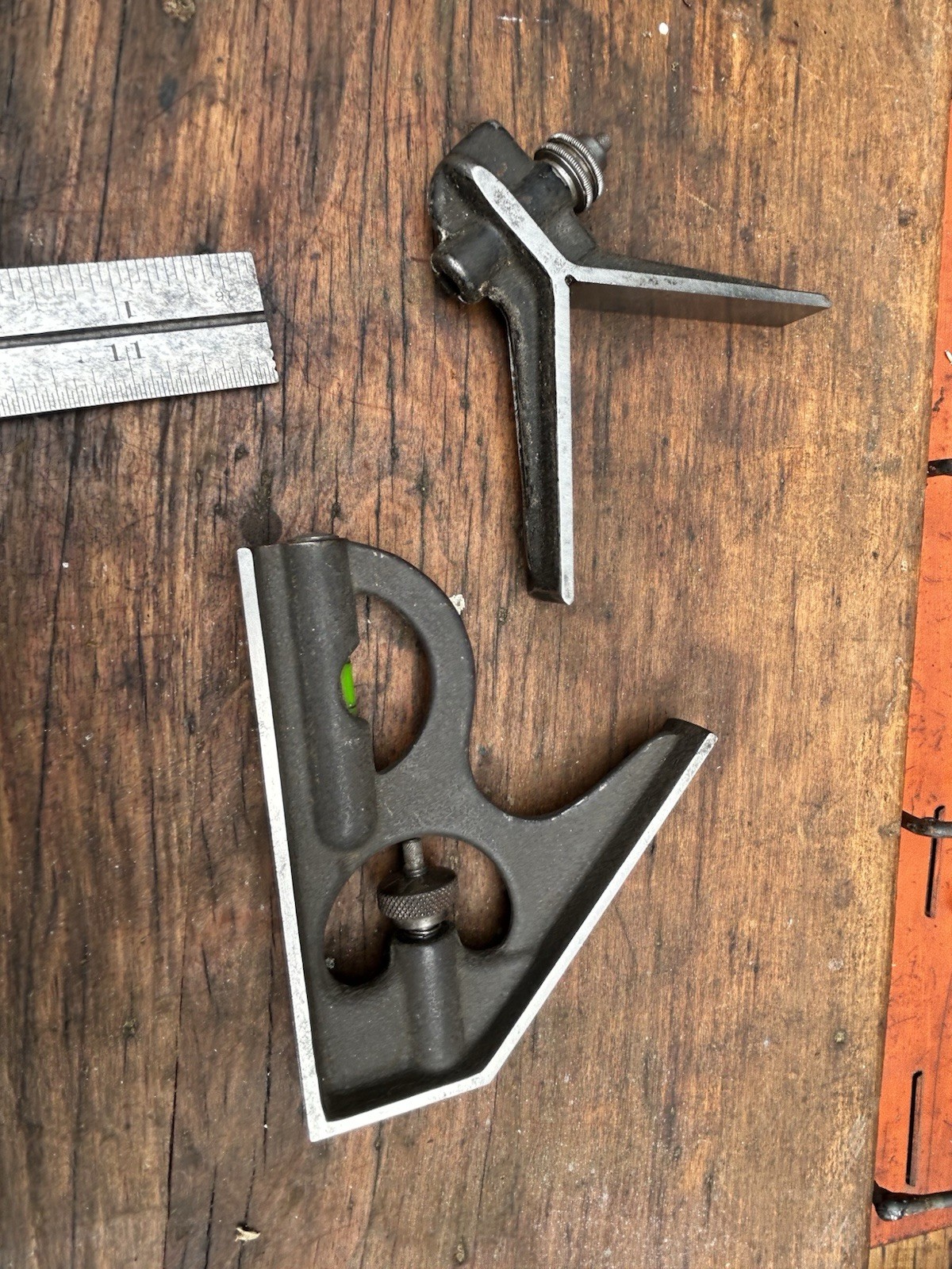 VINTAGE STARRETT 3 PIECE COMBINATION SQUARE. FAST FREE SHIPPING