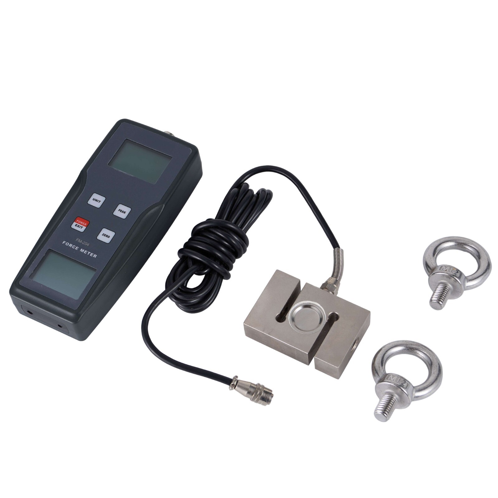 Digital Force Gauge Push Pull Force Meter With External Sensor ±200kgf ±1960N