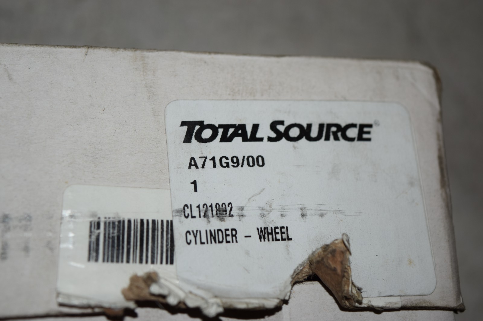 Total Source A71G9/00 CL121892 Forklift Wheel Cylinder