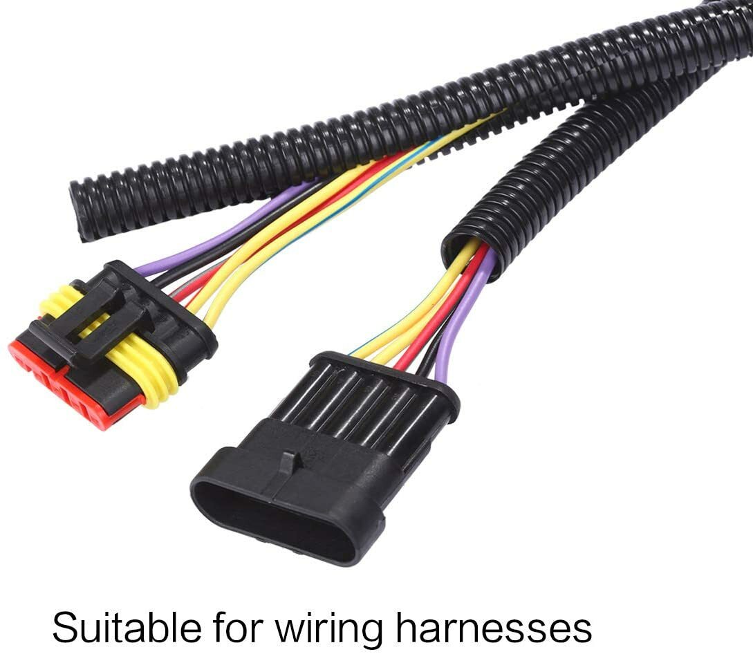 Split Cable Sleeves Wire Loom Automotive Harness Wrap Home Cable Management Lot