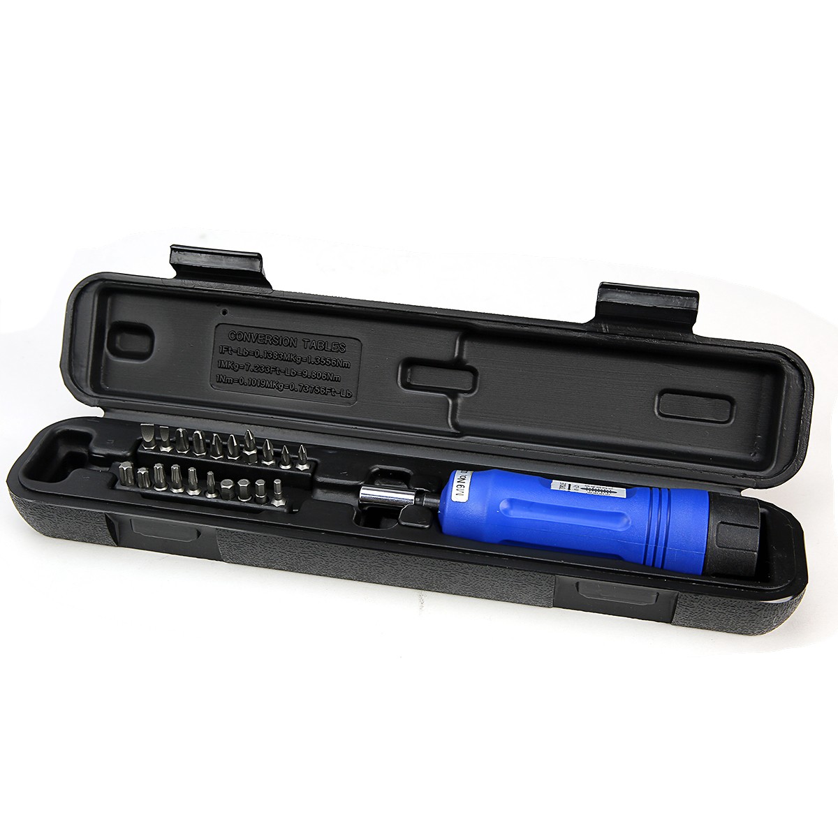 Stark USA 21-Pieces Adjustable Torque Screwdriver 14″ Long Shank 10-50 IN/LB
