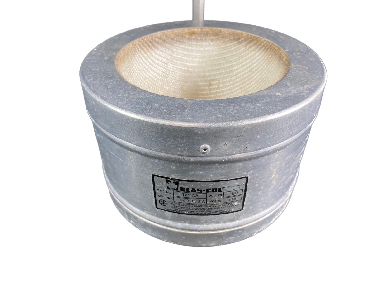 GLAS-COL 1 Liter 115 Volts 380 Watt Aluminum Housed Heating Mantle 100B TM108