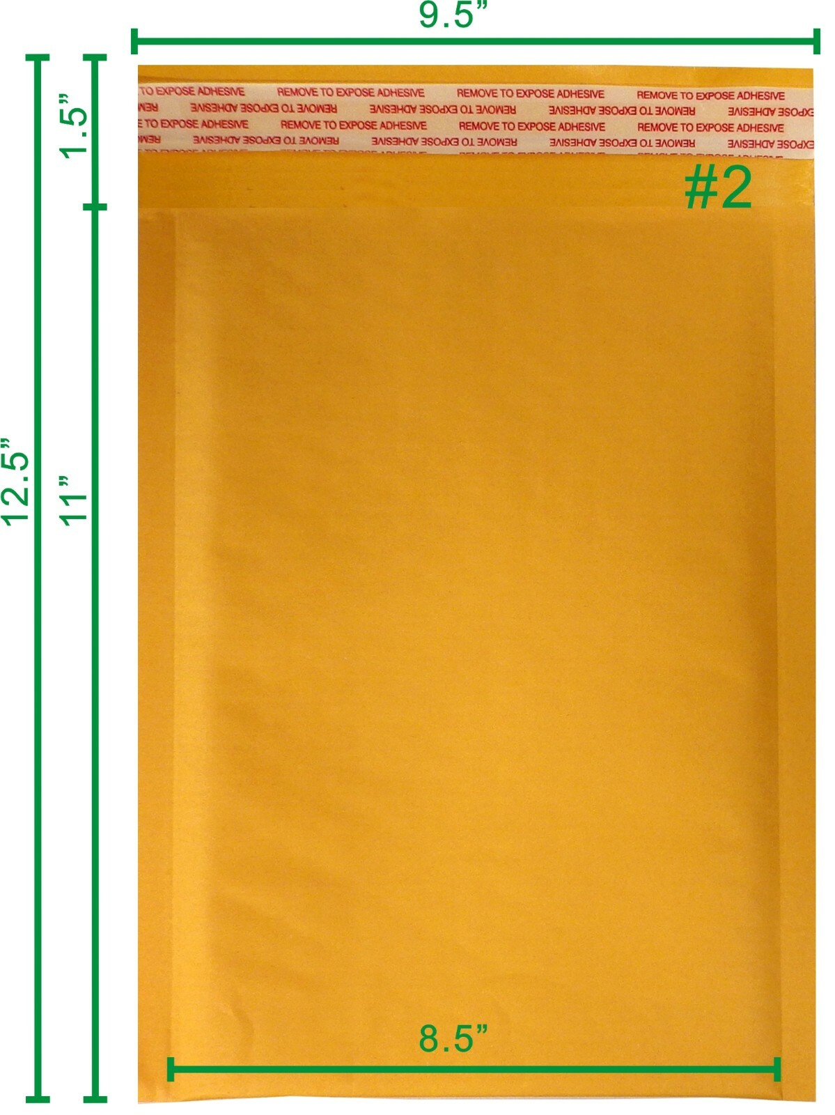 Yens® 200 #2 8.5×12 Kraft Bubble Padded Envelopes Mailers Inner 8.5 X 11