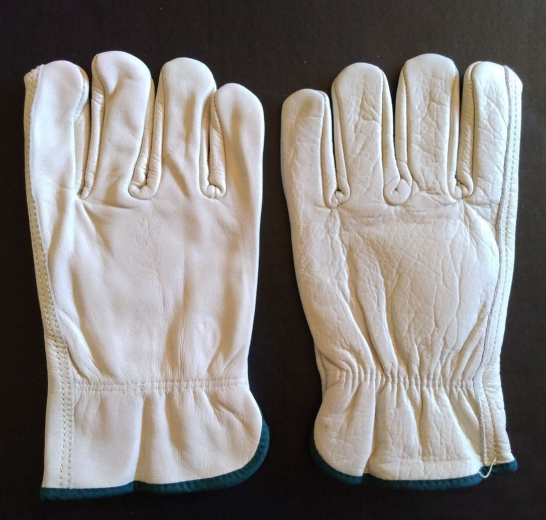 Cordova Safety Industrial Work Gloves White Cowhide Leather *(M) 11 Pairs #8240