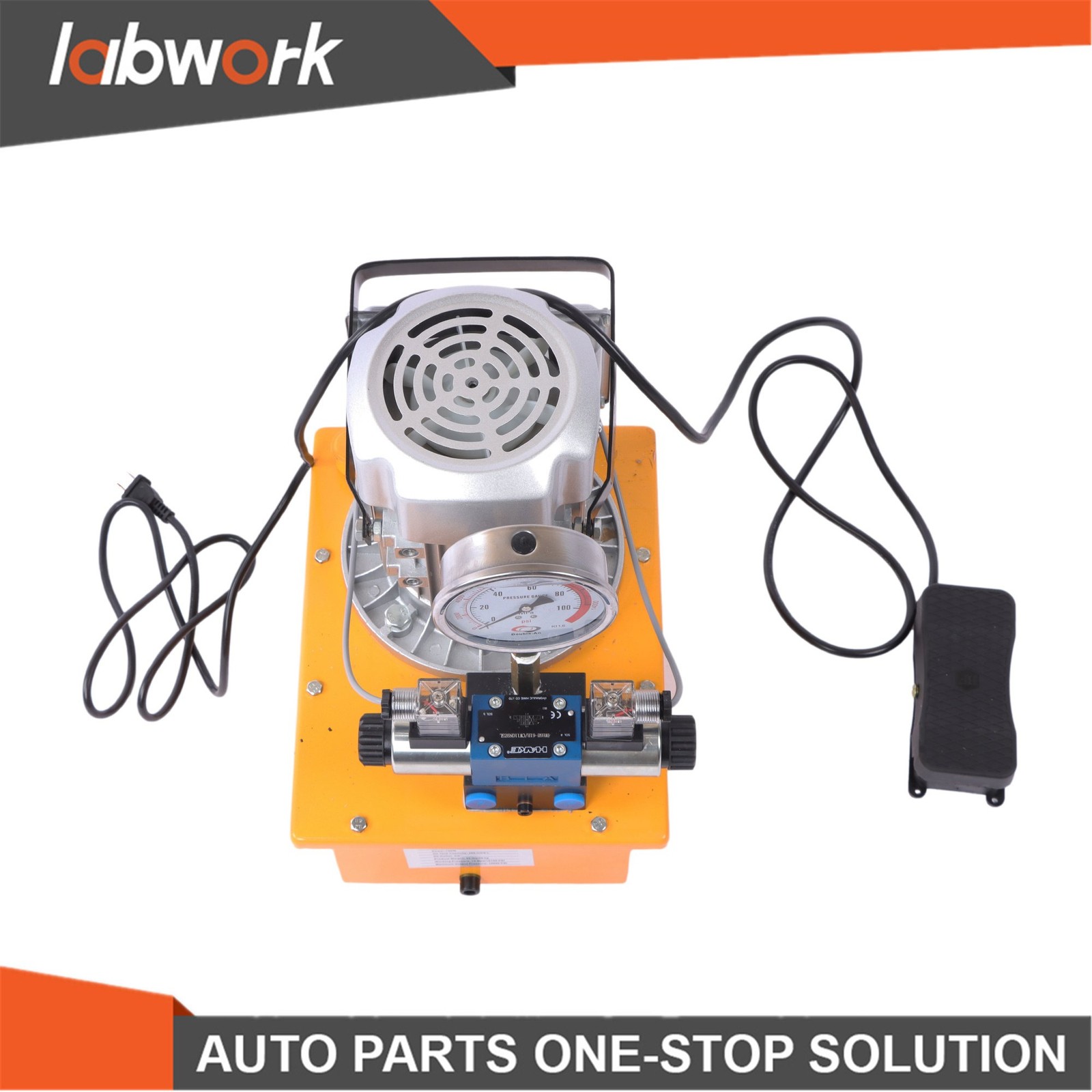 Labwork 10000 PSI Double Acting Hydraulic Pump 8L 0.7L/min 750W 110V