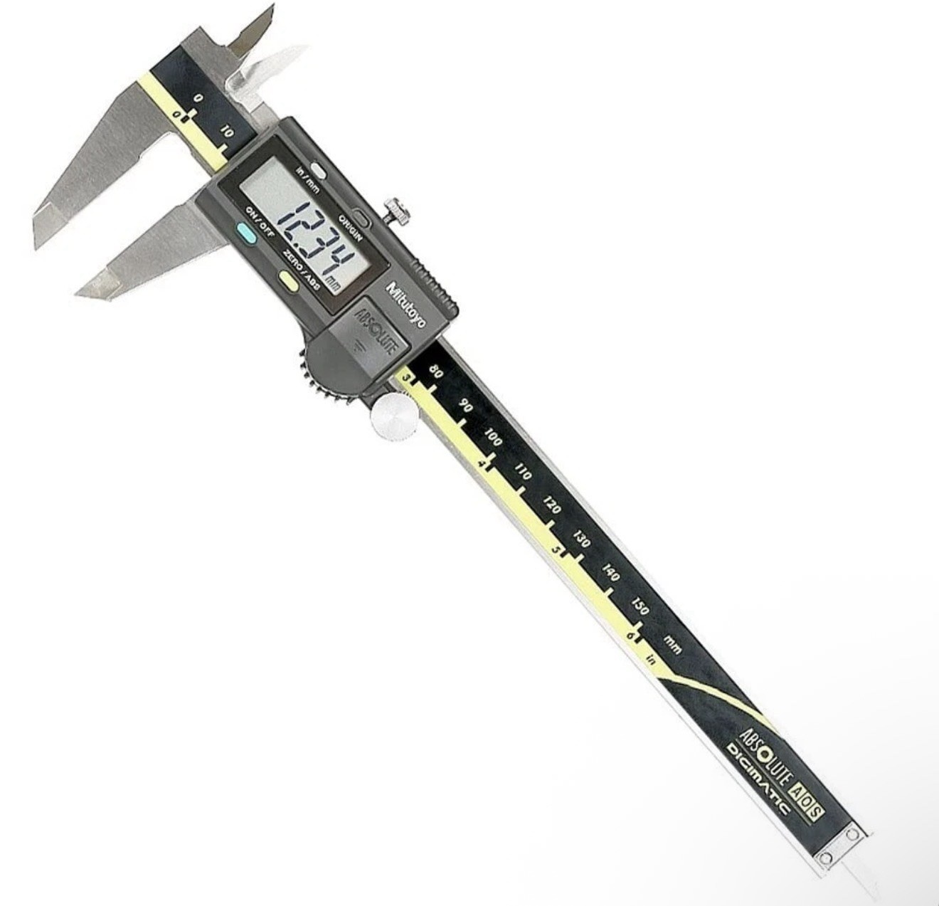 Mitutoyo 500-196-30 Absolute Digimatic Caliper, 0-6″ / 0-150mm