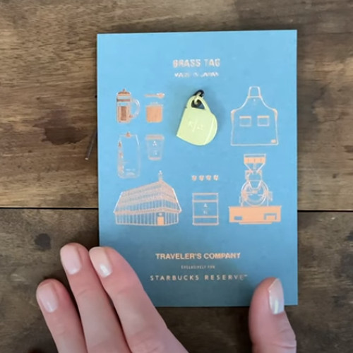 TRAVELER’S notebook Starbucks Reserve Roastery Camel passport size Set of 8