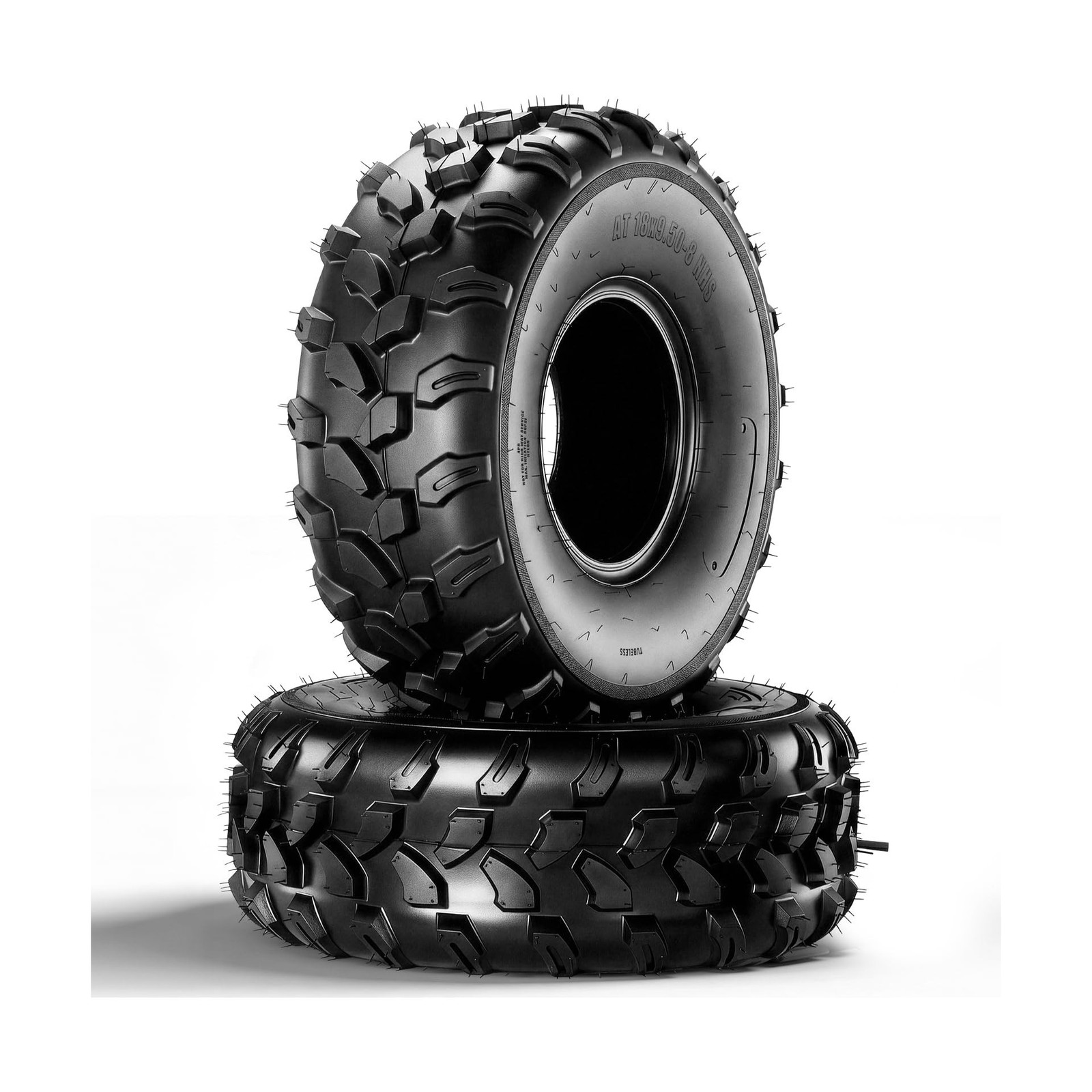 18×9.50-8 ATV Tires,4PR All-Terrain Tires,Tubeless,Pack of 2 | 18×9.50×8 ATV …