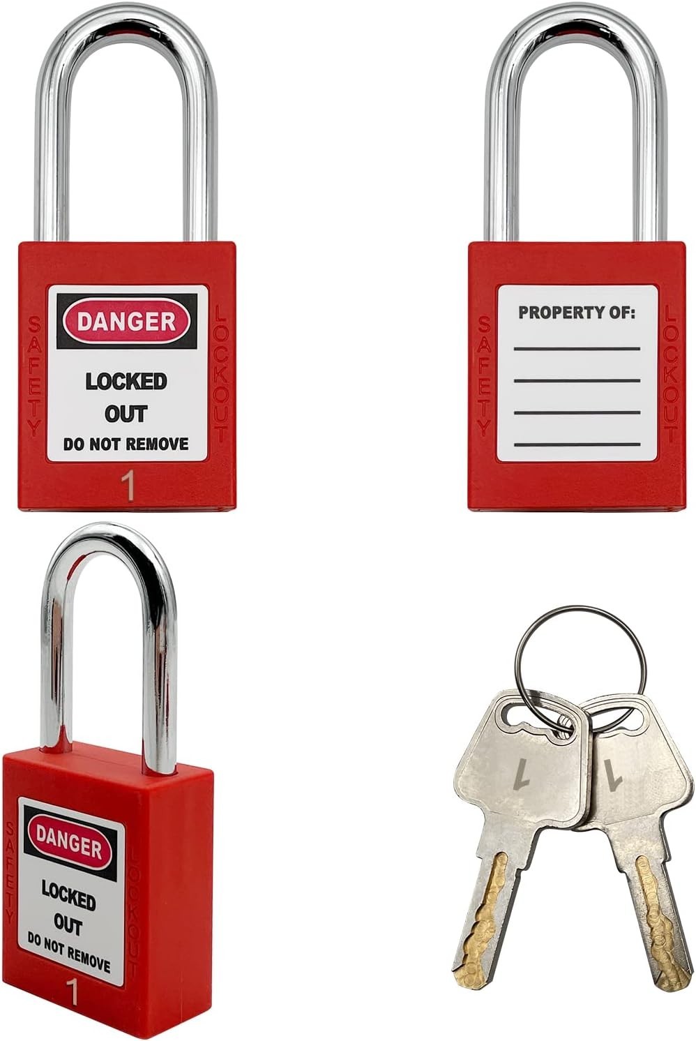 Tagout Locks, Safety Padlock, Loto Locks Keyed Differently Lock Out Tag Out 30