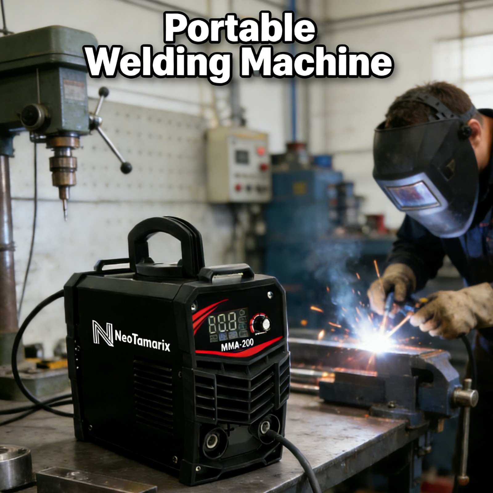 200A Stick Welder 110V-220V Portable ARC Welding Machine Digital Display & IGBT