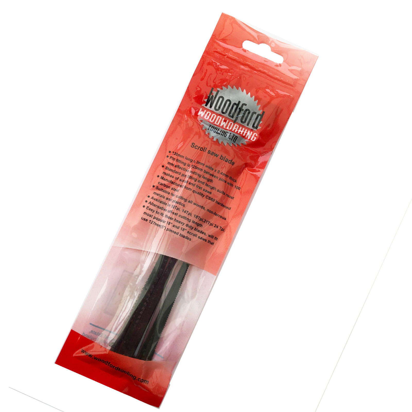 BILT HARD 16-inch Scroll Saw Blades Pinned End 14 TPI Pack of 20