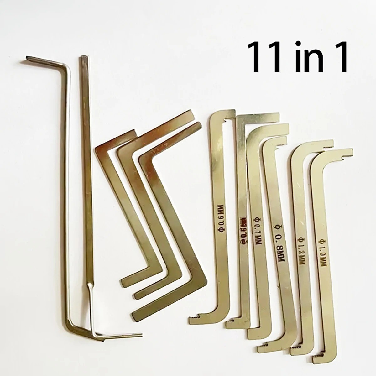 11pcs Turning Tool Lock Tension Wrenches Locksmith Pick Tool New*