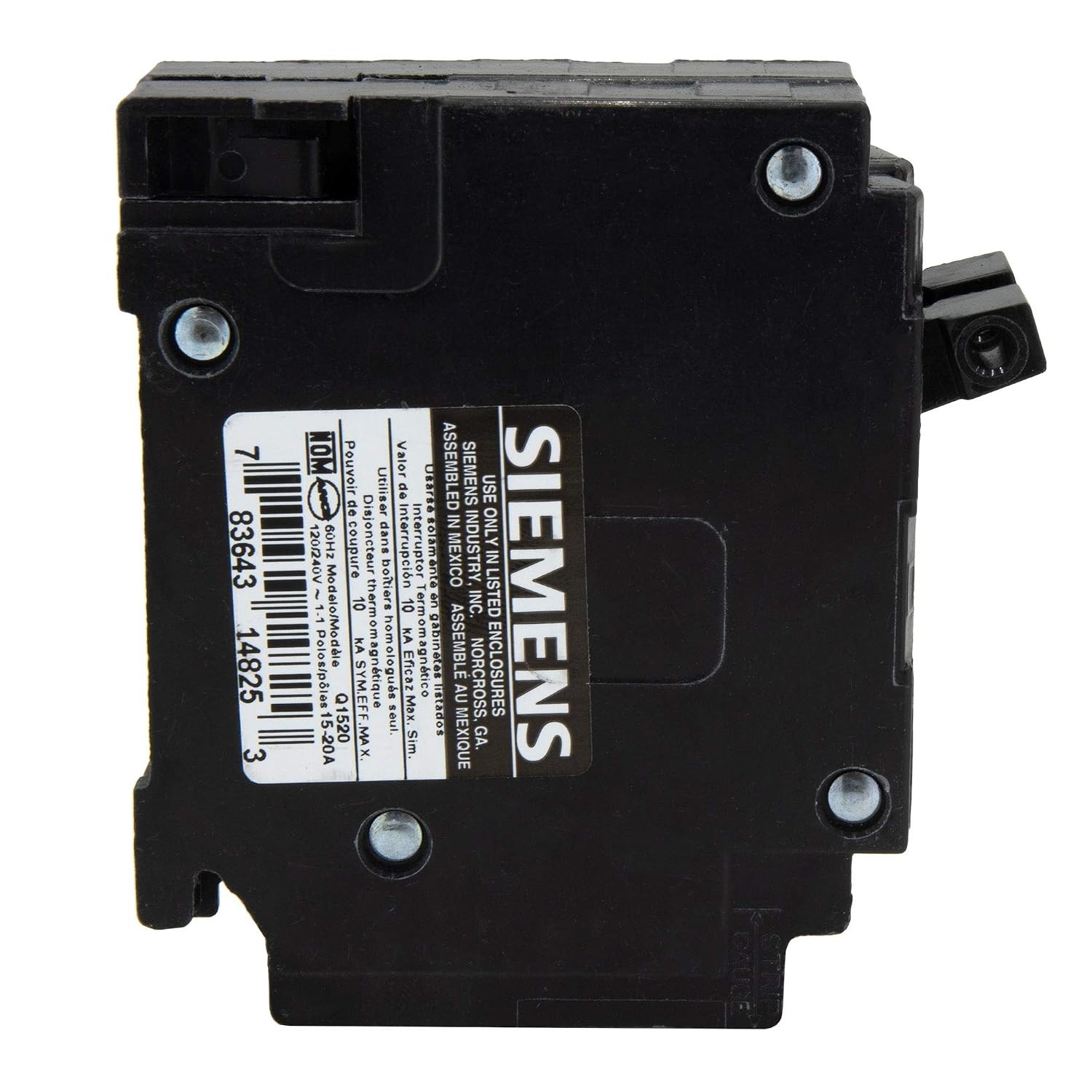 RV Circuit Breaker 15-20A | 1-Pack Plug-in Mount
