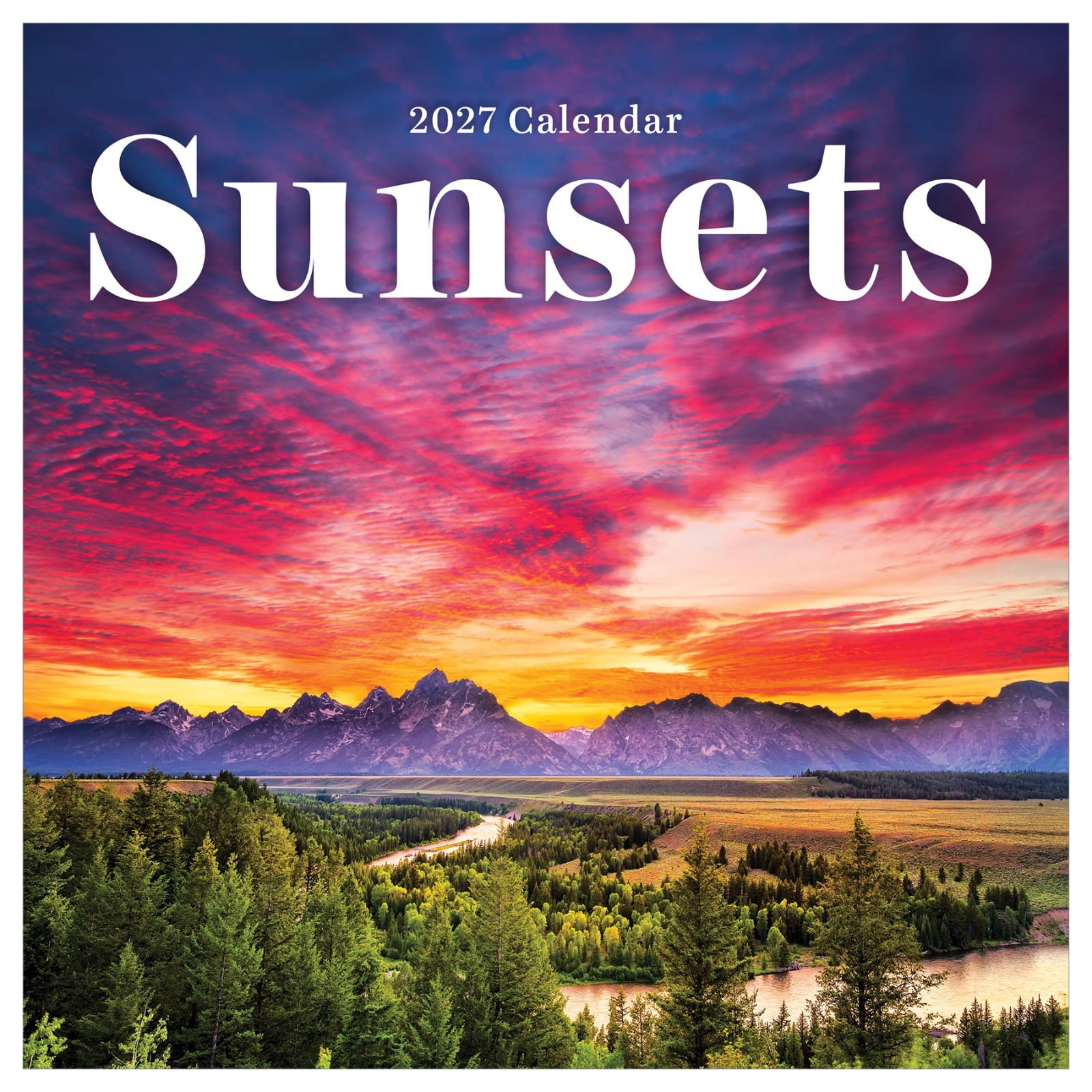 2027 Sunsets Mini Calendar