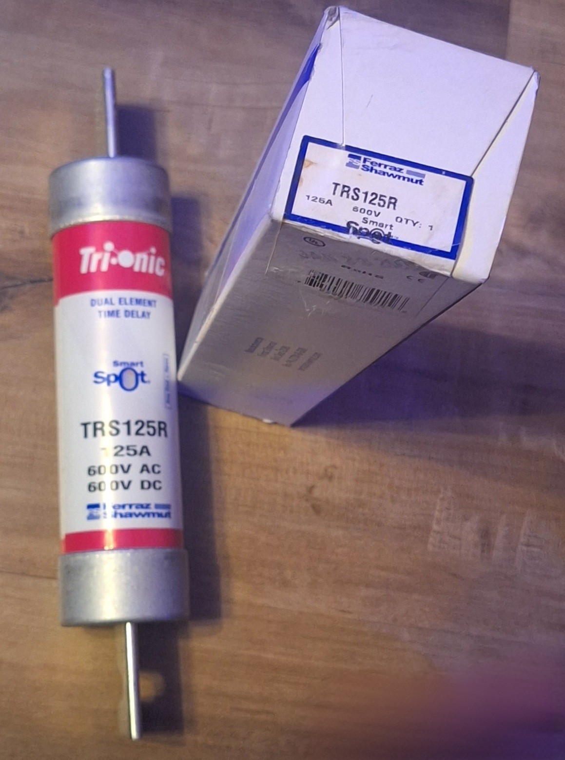 Ferraz Shawmut TRS125R 125A 600V Tri-Onic Dual Element Time Delay Class RK5 Fuse