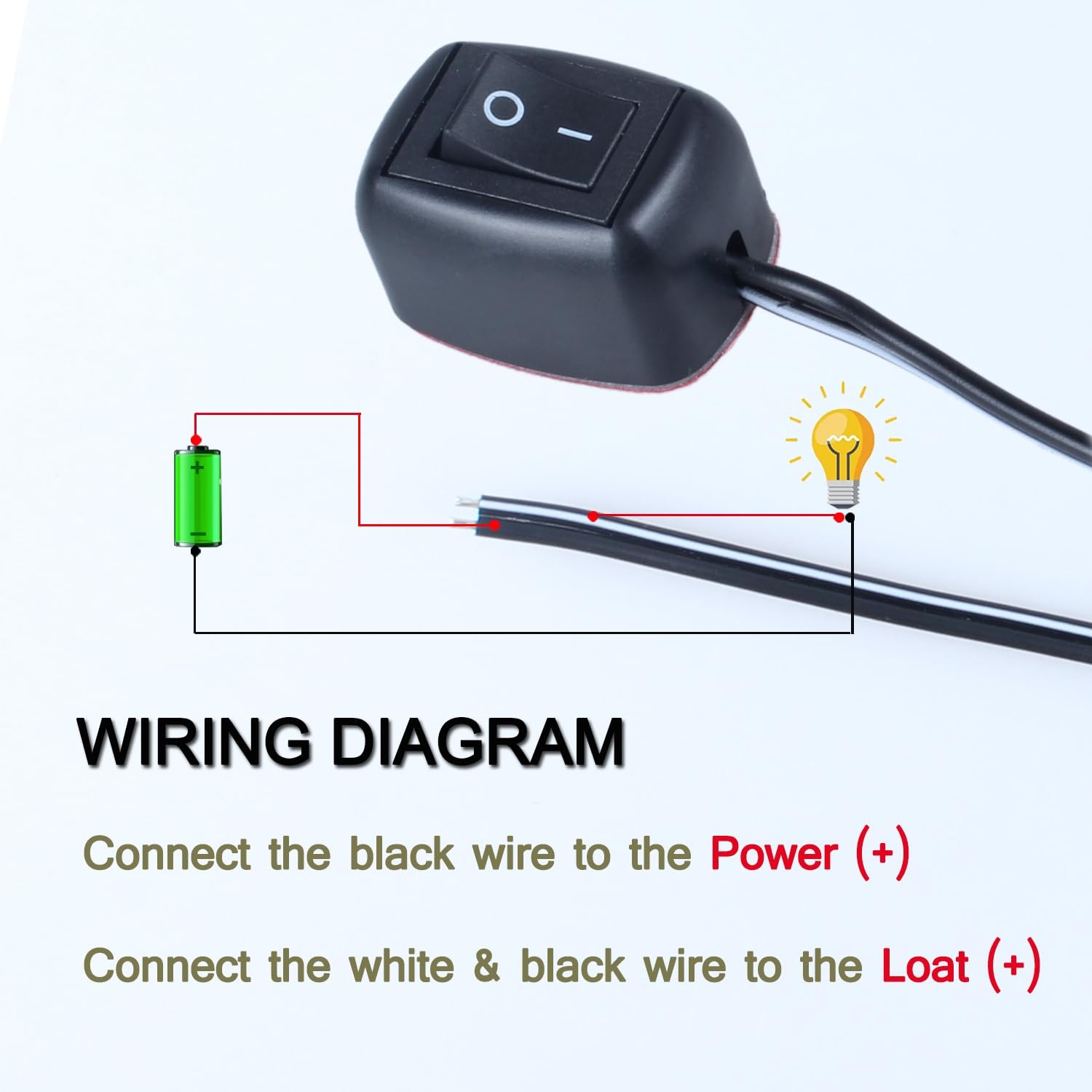 Paste Type Inline Rocker Switch ON Off 250V 12VDC SPST Surface Mount Toggle Swit